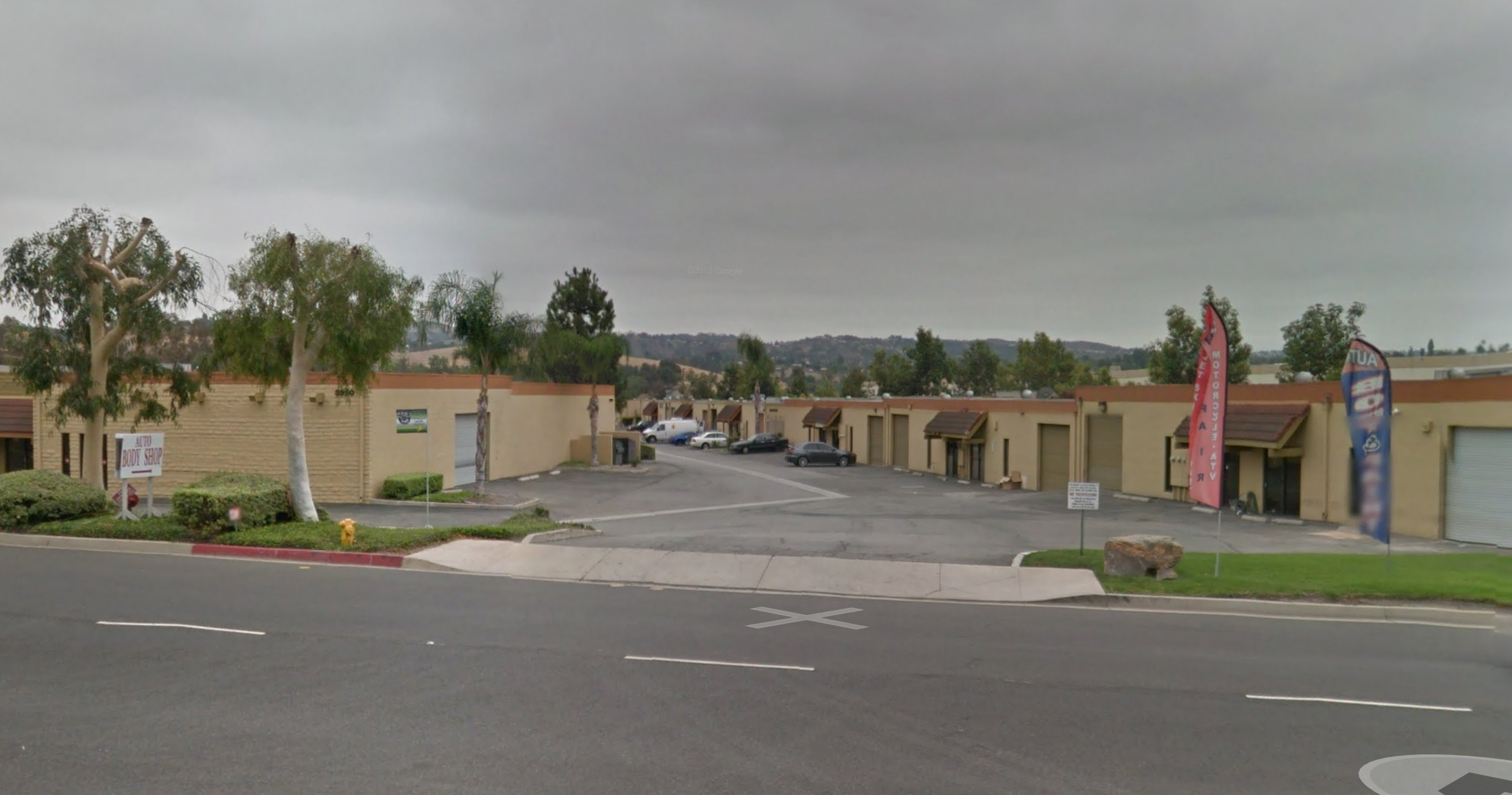 Big Valley Industrial Entrance flags